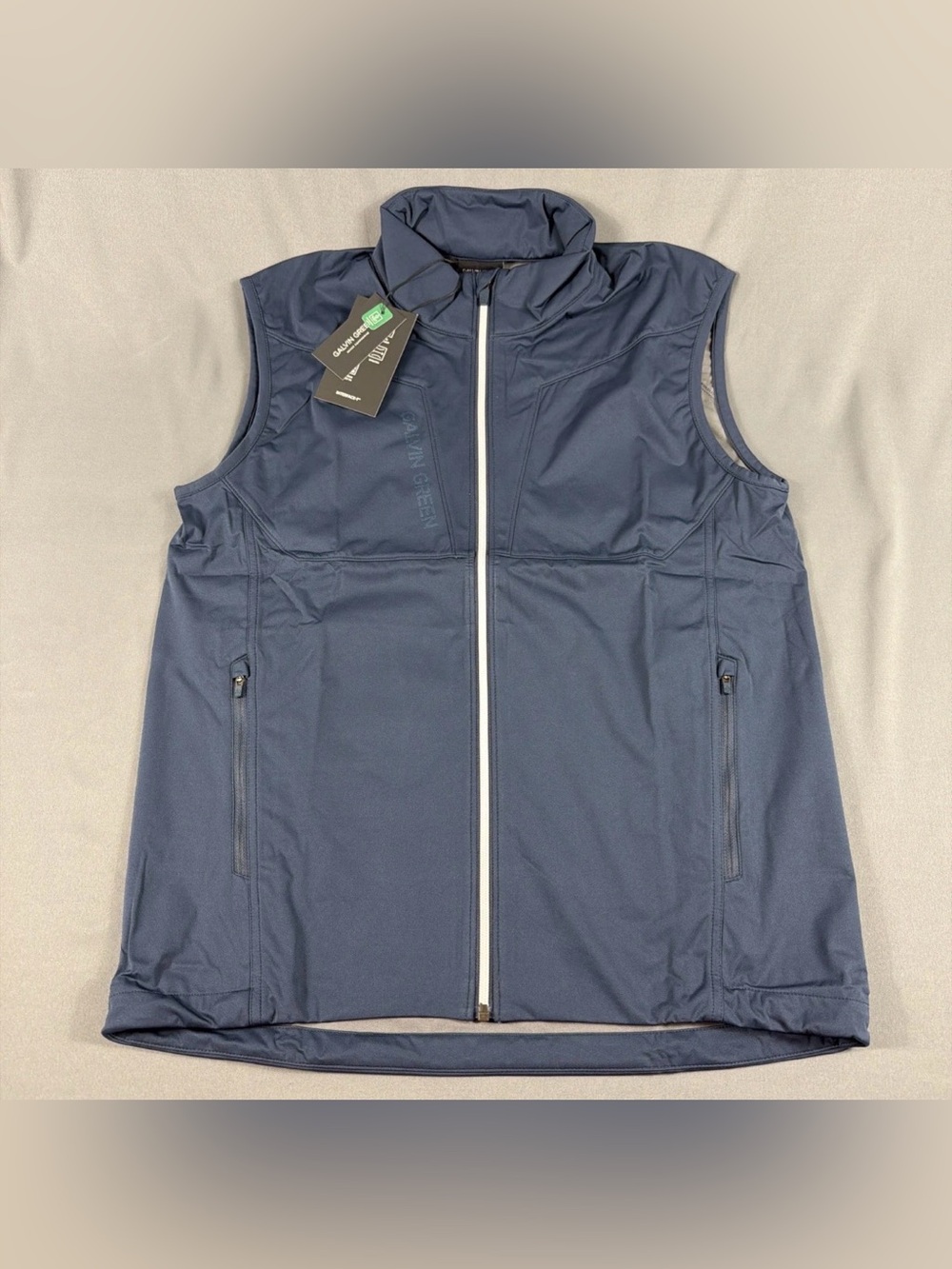 Galvin Green Golf Vest Lathan Wind Rain Medium Navy Polyester NWT MSRP $219
